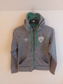 ireland football zipped hoodie