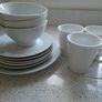 White plates, bowls and cups Image 2