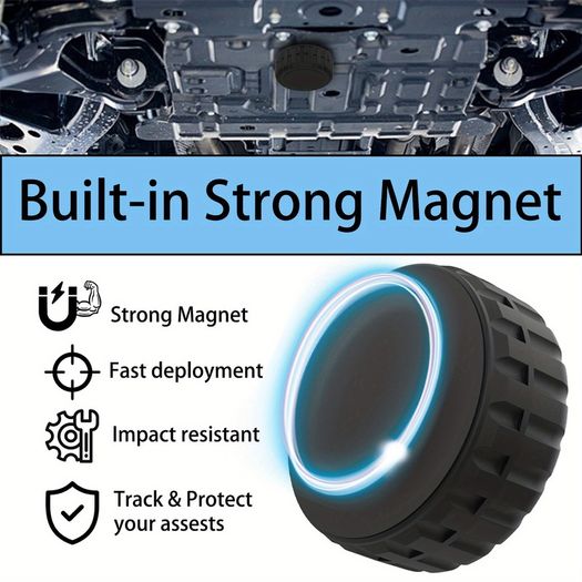 1pcs Magnetic AirTag Holder Case - Shockproof, Waterproof, Sticker Included, Free viewing
