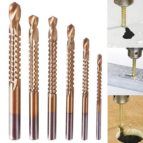 6pcs HSS Milling Drill Bits Set