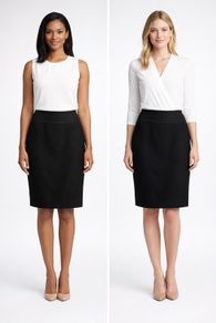 Brand New Savida Wool Mix Skirt With Bow Detail: Size 8-10