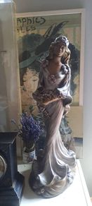 Art Nouveau Statue Lady
