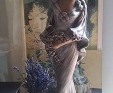 Art Nouveau Statue Lady
