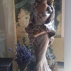 Art Nouveau Statue Lady