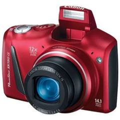 Canon PowerShot SX150 IS PC1677 Digital Camera Red 3.0 Screen 12x Optical Zoom