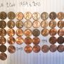 Set Of US 1 Cent Coins 1959 - 2011 Image 4