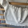 top h&m divided range size medium white 100% cotton crochet top Image 6
