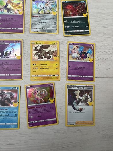 25th anniversary pokemon trading cards