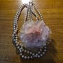 Vintage Flower and Pearl Necklace Image 2