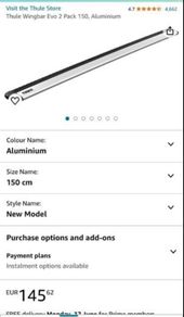 Thule roof bars