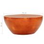 Coffee Table Hammered Aluminium 70x30 cm Copper Image 9