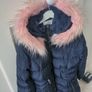 SS7 Girls long navy coat Image 2