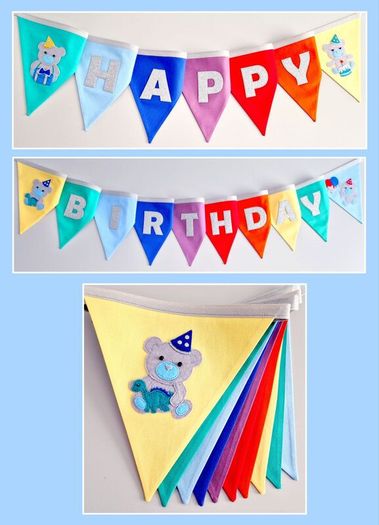 Eco-Friendly Personalised Cotton Bunting Made to Order
