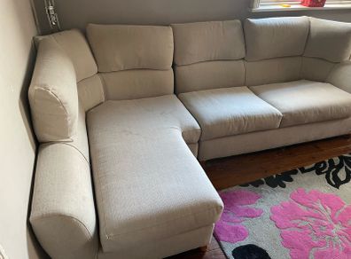 Corner sofa and single recliner