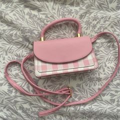 pink gingham bag