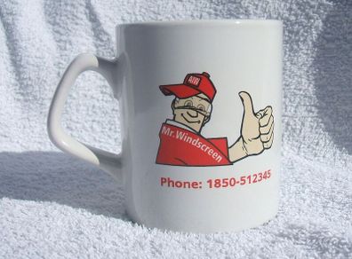MR. WINDSCREEN (Allied Irish Windscreens) - promotional mug (c.2001). Mug B