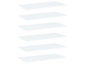 Bookshelf Boards 8 pcs White 80x50x1.5 cm Chipboard