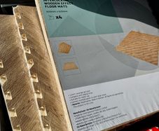 Interlocking wooden floor mats 620x620mm