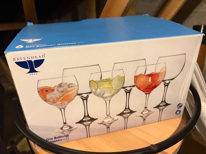 Gin glasses