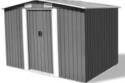 Metal Garden Shed with Metal Foundation 8.5 x 6.7 x 5.9 ft