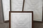 Dark brown picture frame
