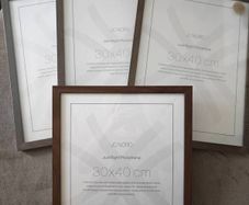 Dark brown picture frame