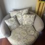 Swivel  Grey Chair Image 3