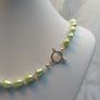 Beautiful Hand Strung Cultured Pearl Necklace with Enamel Cross Charm - Perfect as a Communion or Confirmation Gift FREEPOST Image 3