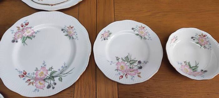 Dinner Set Elizabethan Hand Decorated Fine Bone China England