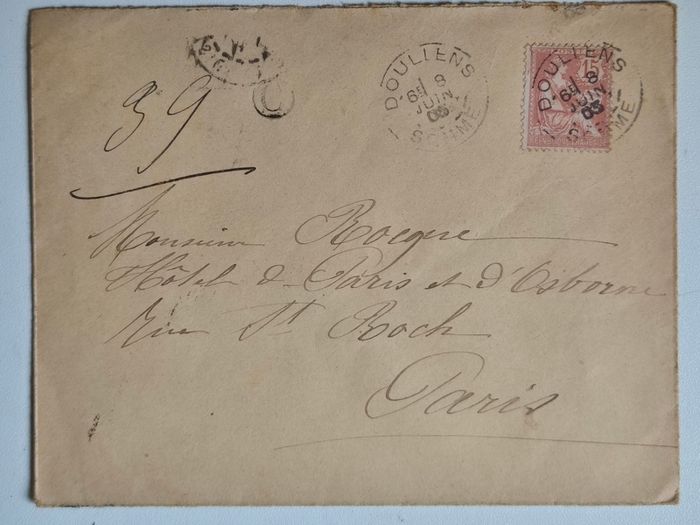 Antique Collection: 10 Vintage French Handwritten Letters Envelopes 1901-1910 Beautiful Calligraphy Paris Hotel History Ephemera Lot
