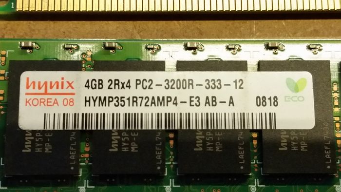 Hynix 4gb 2rx4 Pc2-3200r-333-12 Server Ram