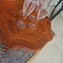 set of 4 crystal white wine/champagne glasses Image 2