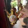 Complete 15-Piece Vintage STW Bavaria Porcelain 24K Gold Coffee & Tea Service Image 2