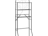 Toilet Rack Black 60x33x174 cm