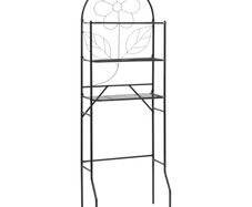Toilet Rack Black 60x33x174 cm