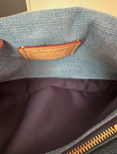 Coach Tabby 26 in quilted denim