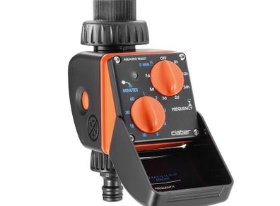 Claber 8423 Aquauno Select Sprinkler Timer for Automatic Irrigation Outdoor with 63 Preset Programs