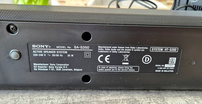 Sony HT-S350 Soundbar System