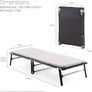 Compact Folding Bed with Comfort Mattress, Single Image 3