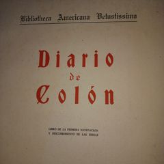 Diario de Cristobal Colon.Facsimile Manuscript in 15th Century CastillianSpanish.
