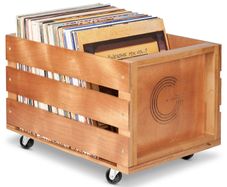 Vinyl LP storage cart/trolly