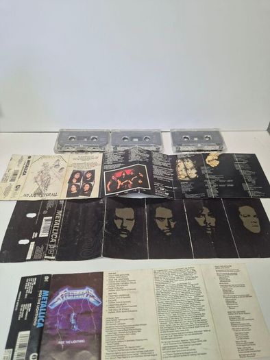 Metallica Vintage Cassette Tapes Collection  3 Classic Albums (Vertigo Pressings)