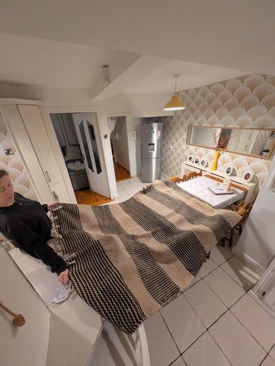 Large natural jute rug