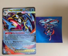 Mega Greninja Holographic Pokemon Card & Sticker