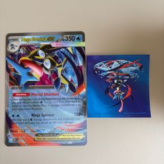 Mega Greninja Holographic Pokemon Card & Sticker