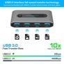 USB 3.0 Switch 2 In 4 Out USB Sharing Switch for 2 Computer Sharing 4 USB Devices USB KVM Switcher Image 3