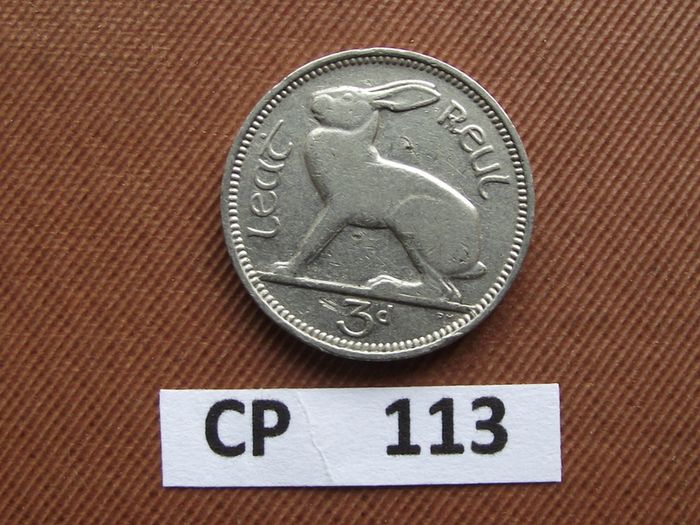 Irish Republic. 1940 Irish Three Pence
