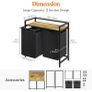 Laundry Hamper 2 Sections 95L Image 4