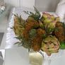 Autumnal faux flower display in ceramic vase Image 5