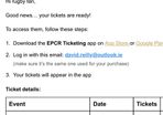 2 x EPCR Champions Cup Finals Tickets - Golden Package